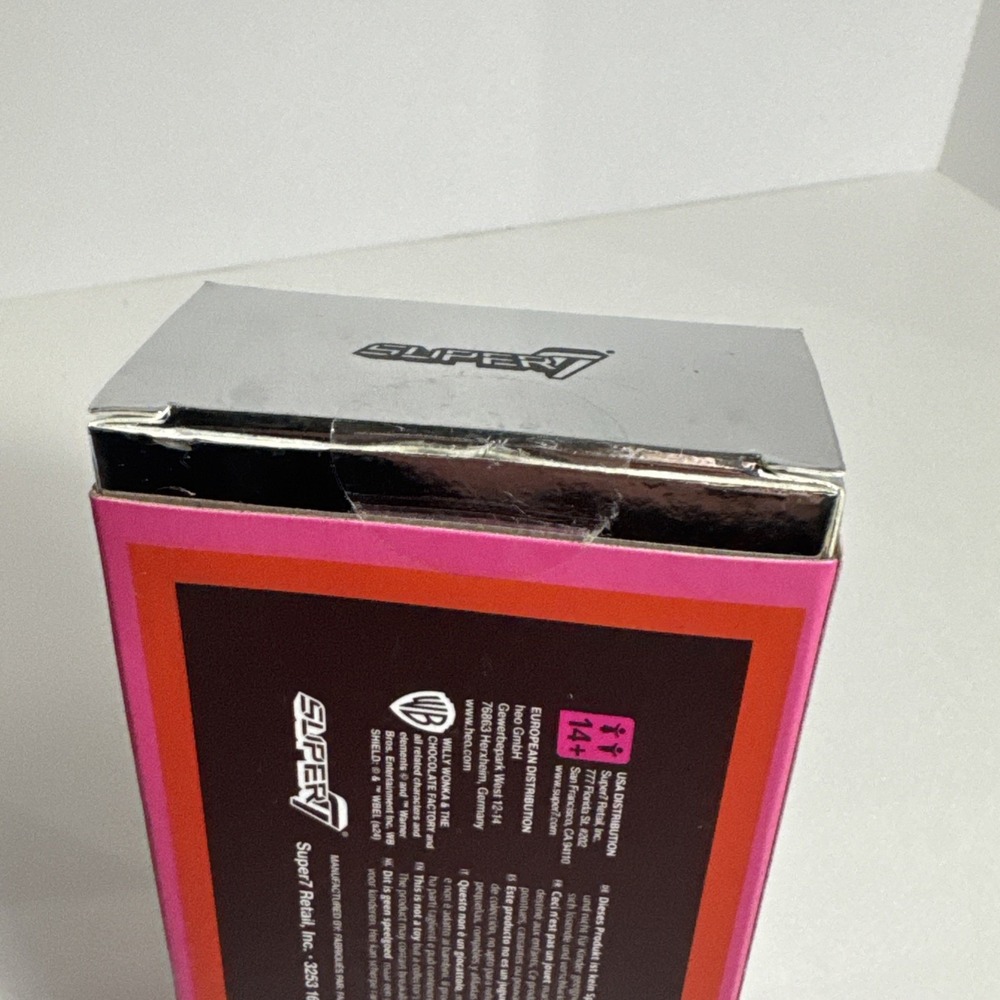 Willy Wonka and the Chocolate Factory Wonka Bar ReAction Figure Open Box - Picture 5 of 6